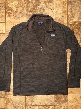 Patagonia Charcoal/Black Quarter-Zip Fleece Jacket